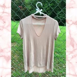 AE Soft & Sexy Choker Cutout V-Neck Top